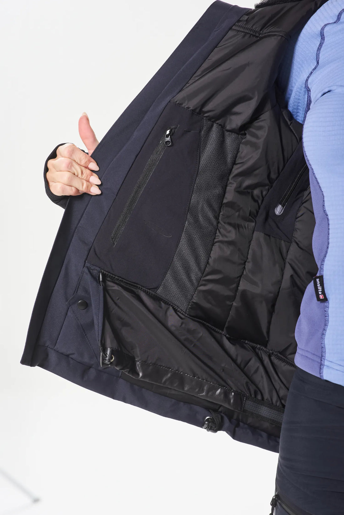 Bolsillo interno con cierre